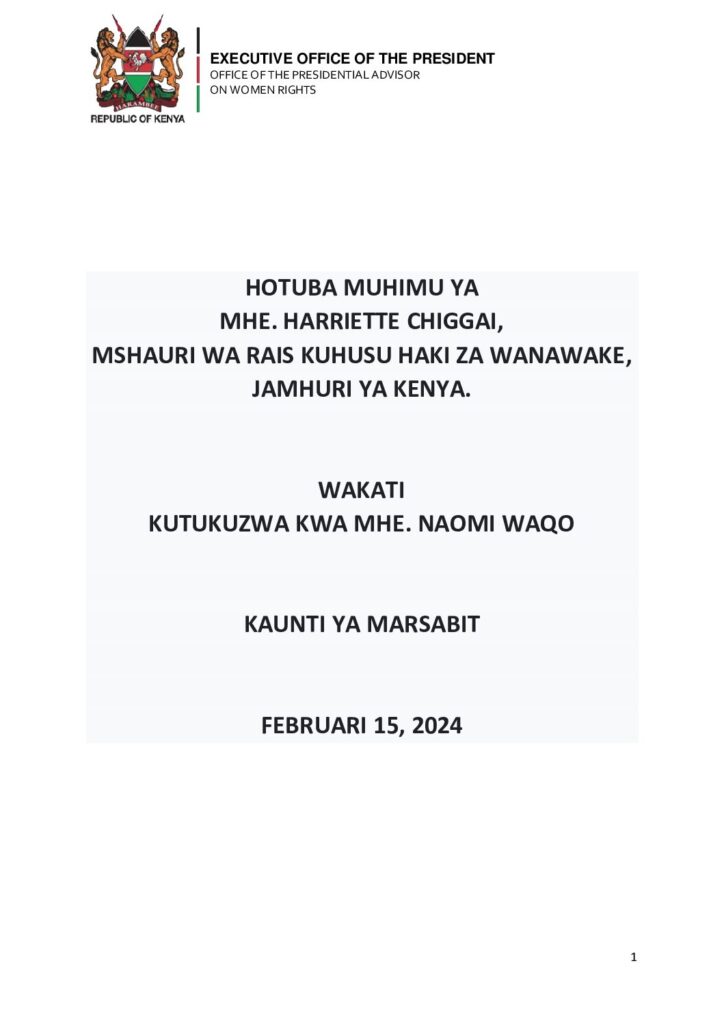 thumbnail of HOTUBA YA MHE. CHIGGAI – Marsabit